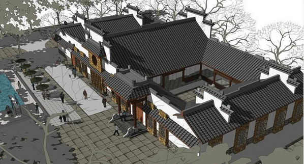 農(nóng)村四合院設(shè)計(jì)圖 農(nóng)村四合院設(shè)計(jì),充溢這無限的鄉(xiāng)土之美。