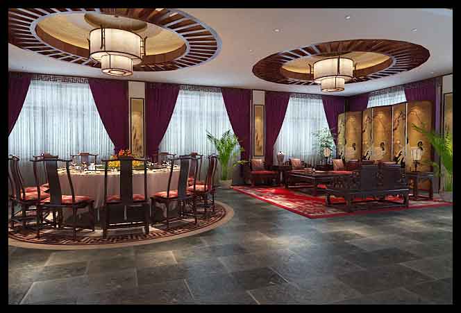 中式酒店設計效果圖